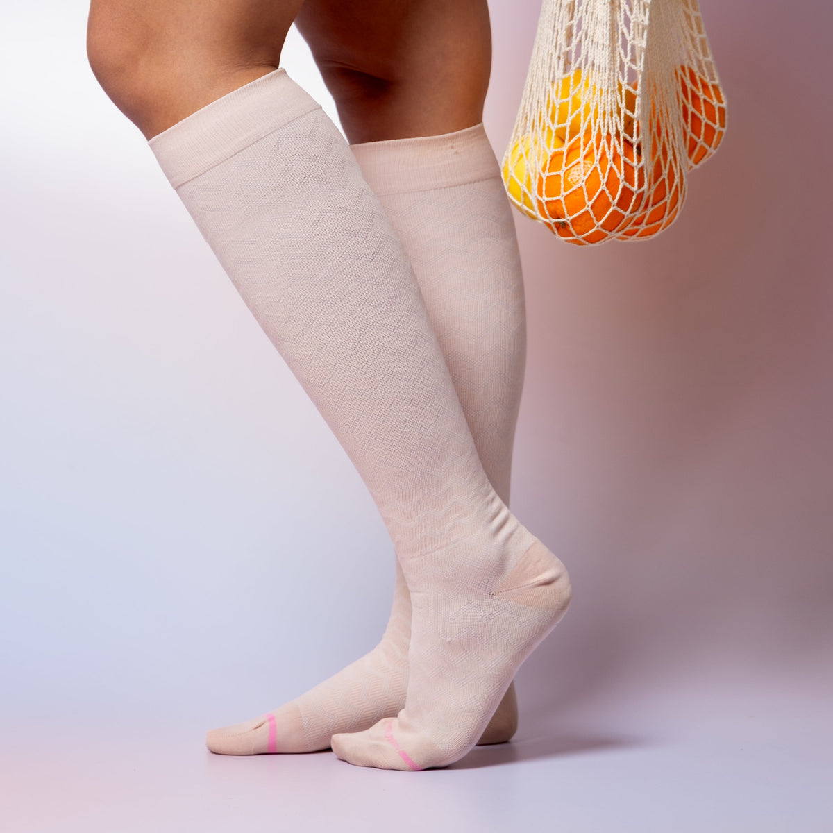 Dr. Motion Sale | Drop Out Chevron - Knee-High Compression Socks For Women