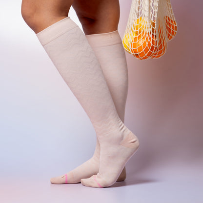 Dr. Motion Sale | Drop Out Chevron - Knee-High Compression Socks For Women