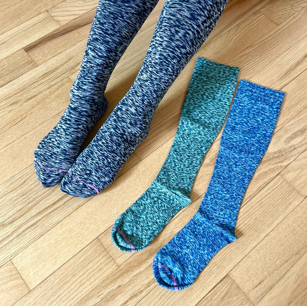 Dr. Motion Best Seller | Spacedye - Knee-High Compression Socks For Women