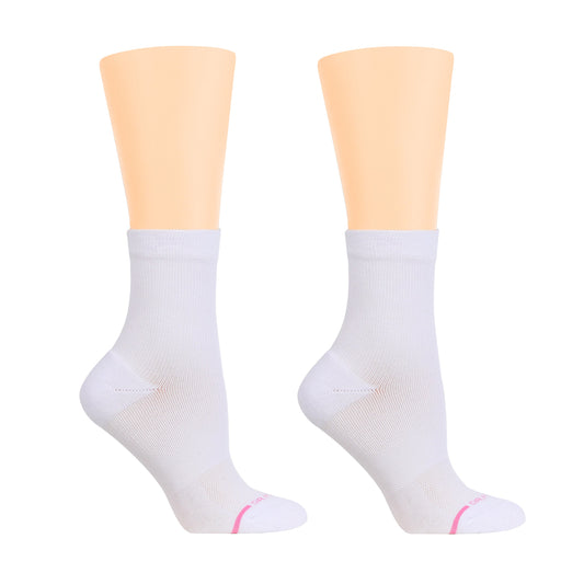 Dr. Motion Popular | Solid - Mid-Crew Compression Socks For Women