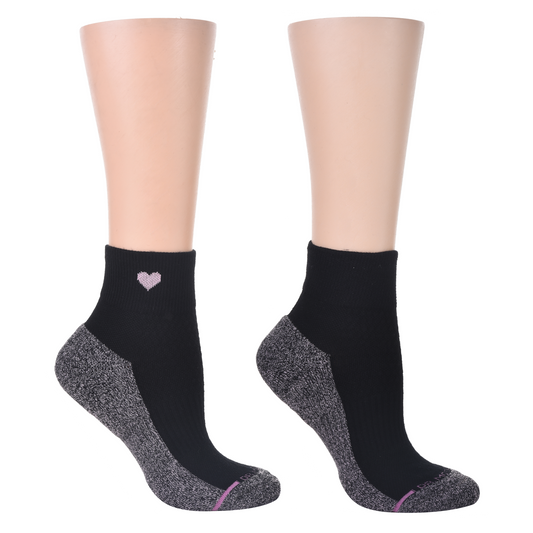Dr. Motion Featured | Heart - Quarter Compression Socks For Women