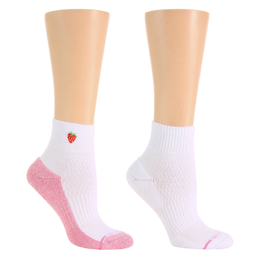 Dr. Motion Great Value | Strawberry - Quarter Compression Socks For Women