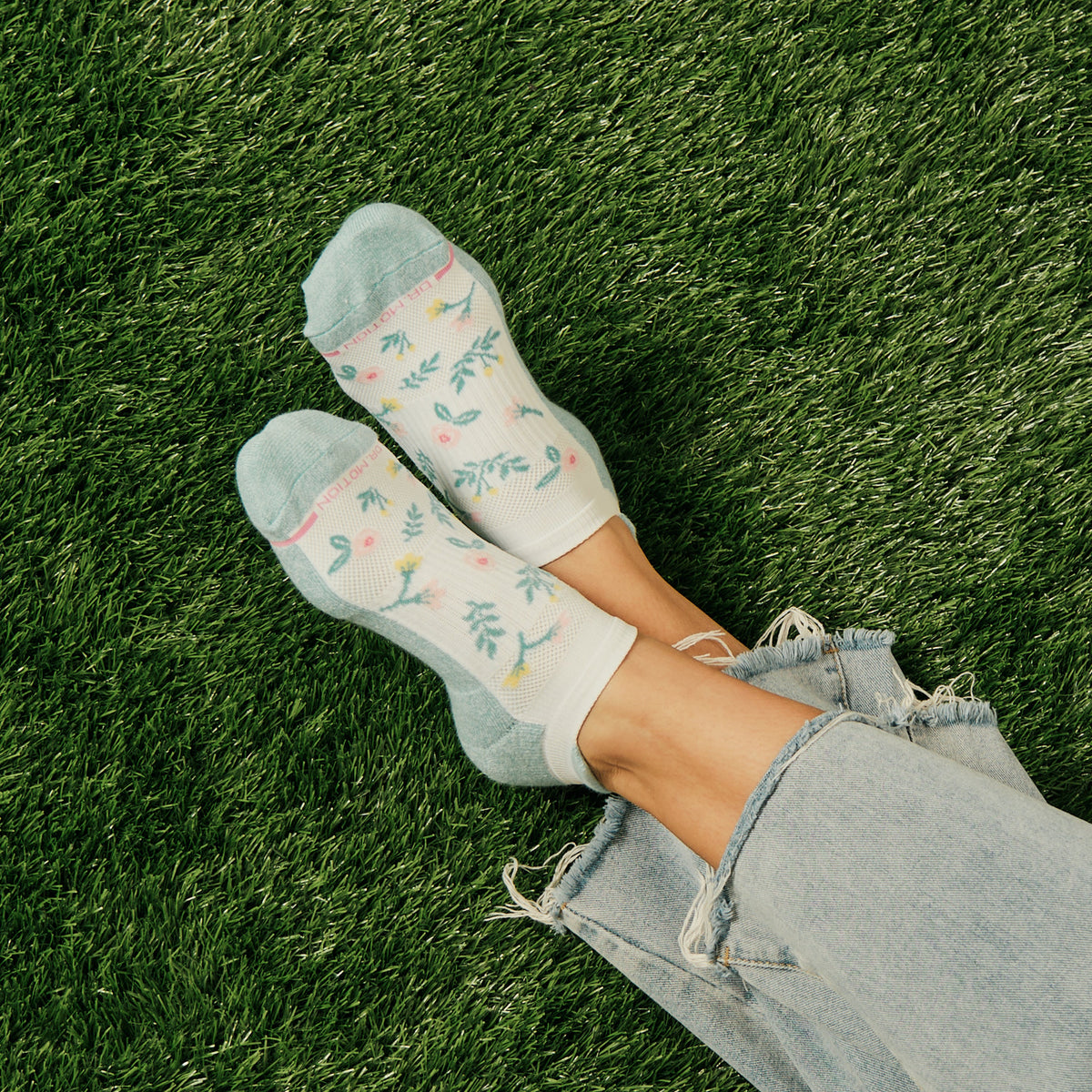 Dr. Motion Customer Favorite | Floral - Ankle Compression Socks For Women