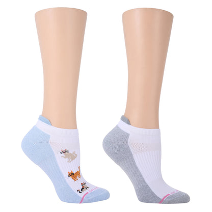 Dr. Motion Popular | Relaxed Cats - Ankle Compression Socks For Women