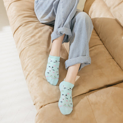Dr. Motion Customer Favorite | Whooping Cranes - Ankle Compression Socks For Women