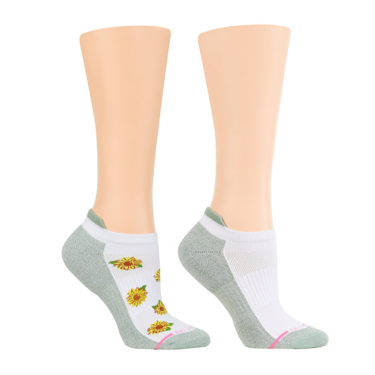 Dr. Motion Smart Buy | Sunflowers - Ankle Compression Socks For Women