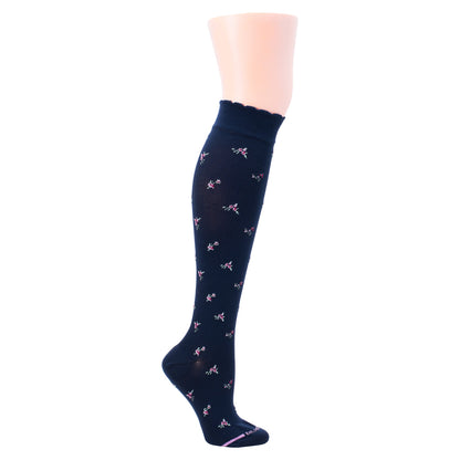 Dr. Motion Recommended | Liberty Flower - Knee-High Compression Socks For Women