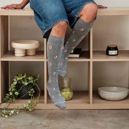 Dr. Motion Smart Buy | Cats - Knee-High Compression Socks For Women