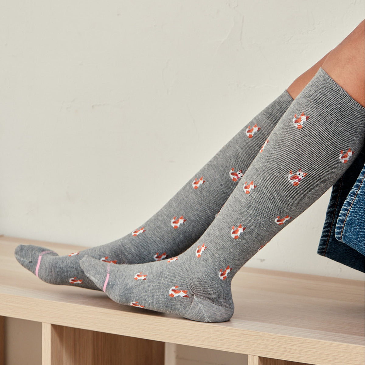 Dr. Motion Smart Buy | Cats - Knee-High Compression Socks For Women