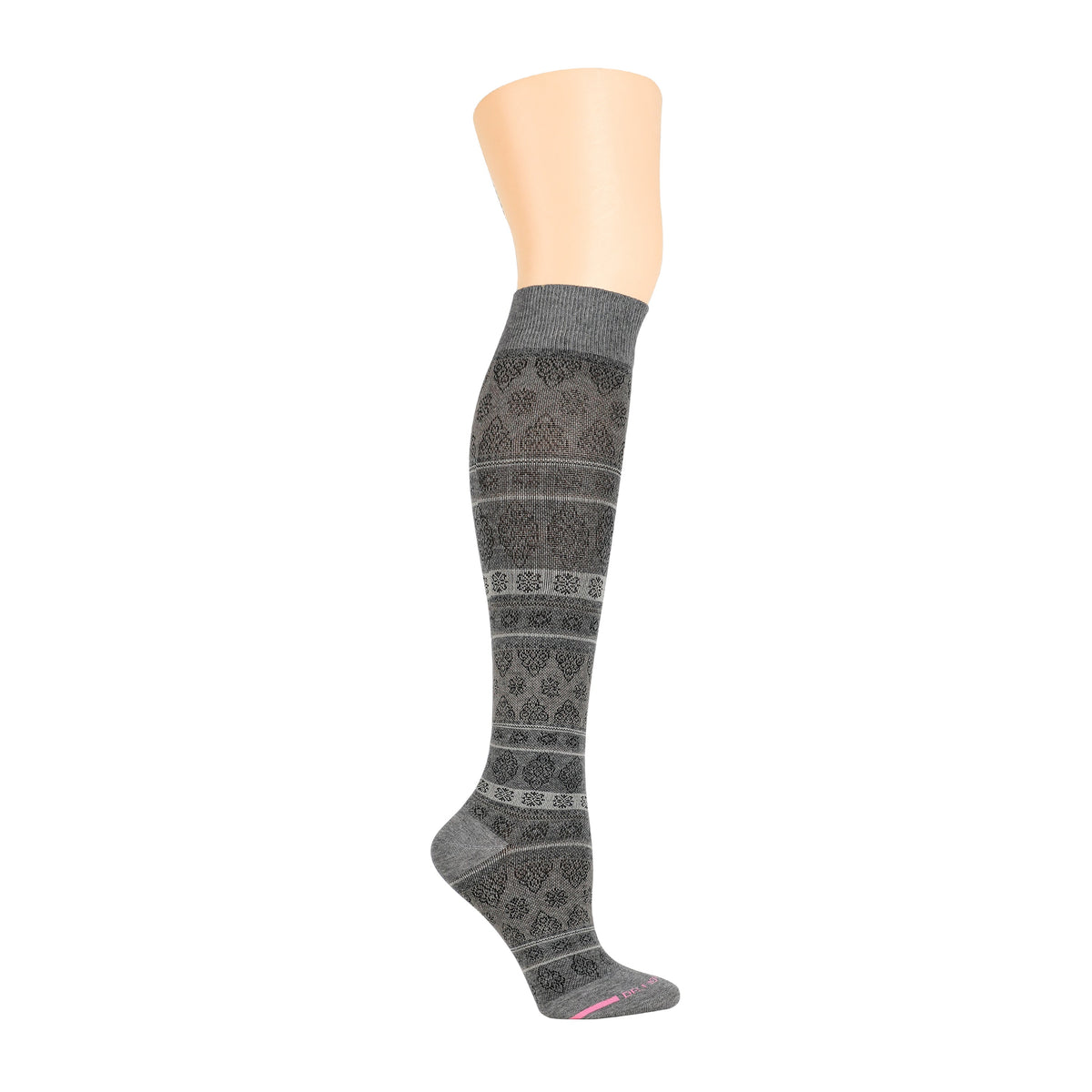 Dr. Motion Exclusive | Striped Pattern - Knee-High Compression Socks For Women