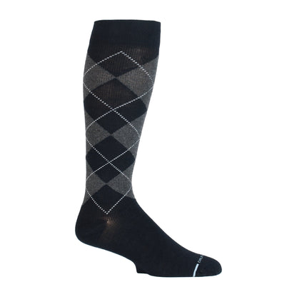 Dr. Motion Essential | Classic Argyle - Knee-High Compression Socks For Men