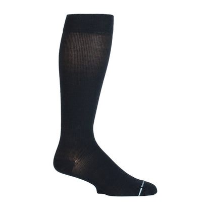 Dr. Motion Popular | Solid Microfiber Nylon - Knee-High Compression Socks For Men