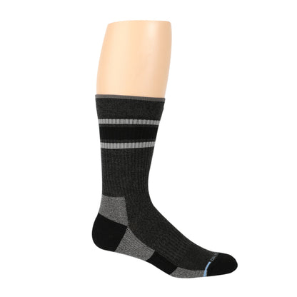 Dr. Motion Smart Buy | Varsity Top Stripe - Compression Outdoor Medium Weight Crew For Men