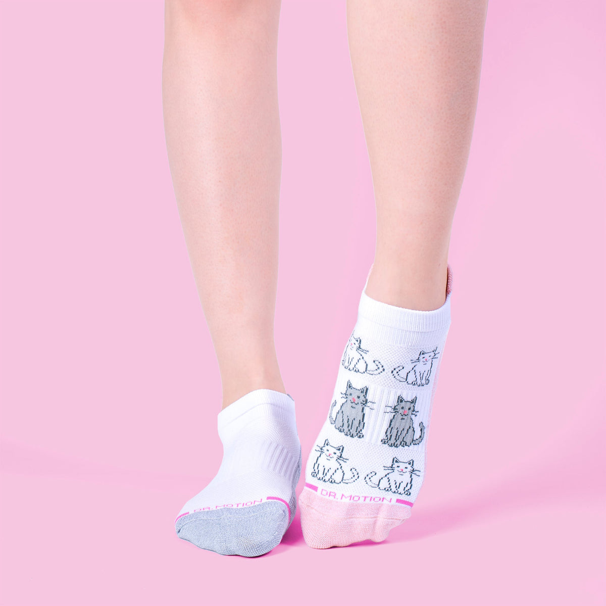 Dr. Motion Discount | Kitties - Ankle Compression Socks For Women