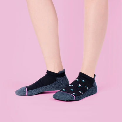 Dr. Motion Smart Buy | Ditsy Floral - Ankle Compression Socks For Women