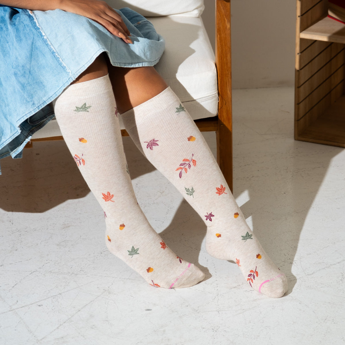 Dr. Motion Sale | Fall Foliage - Knee-High Compression Socks For Women