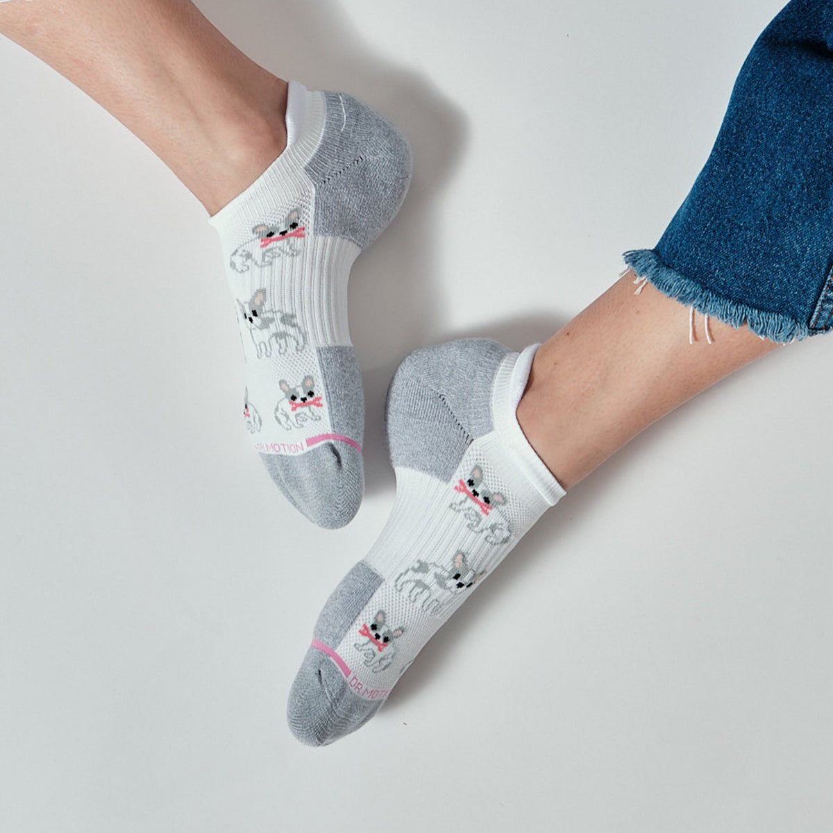 Dr. Motion Best Seller | Frenchie - Ankle Compression Socks For Women